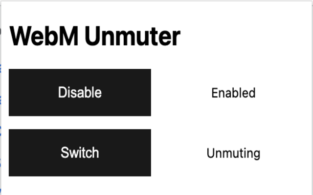 WebM Unmuter chrome谷歌浏览器插件_扩展第1张截图