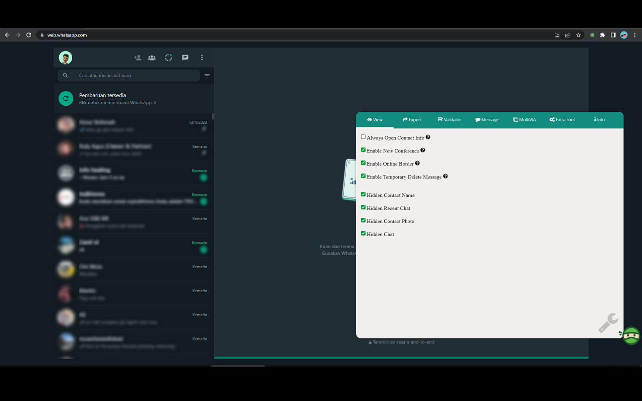 WASenderPro Ninja Profesional M3 chrome谷歌浏览器插件_扩展第3张截图