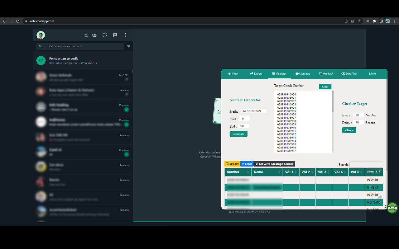 WASenderPro Ninja Profesional M3 chrome谷歌浏览器插件_扩展第4张截图