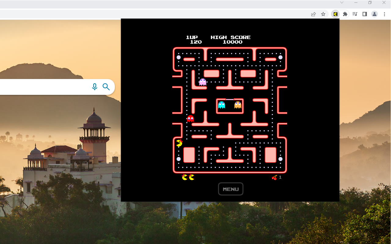 pac-man game chrome谷歌浏览器插件_扩展第2张截图