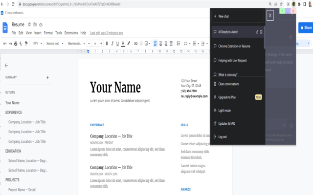Simple GPT Overlay chrome谷歌浏览器插件_扩展第2张截图