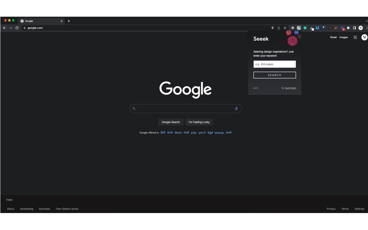 Seeek chrome谷歌浏览器插件_扩展第1张截图