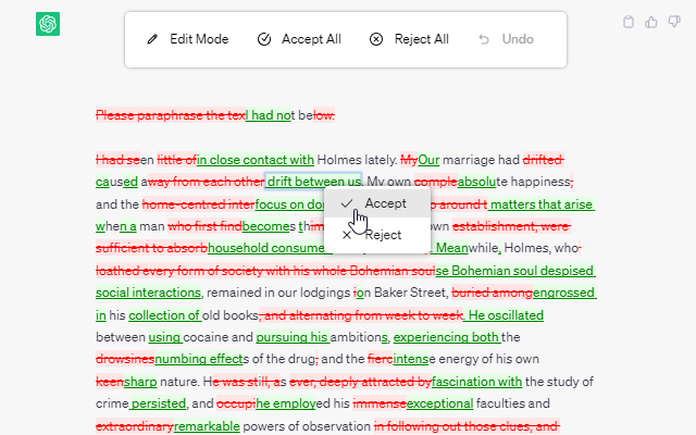 Track Change GPT chrome谷歌浏览器插件_扩展第1张截图