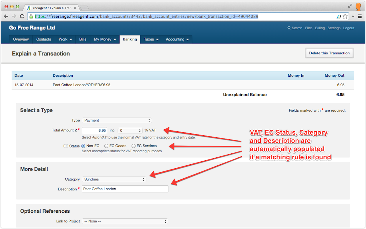 FreeAgent Transaction Explainer chrome谷歌浏览器插件_扩展第2张截图