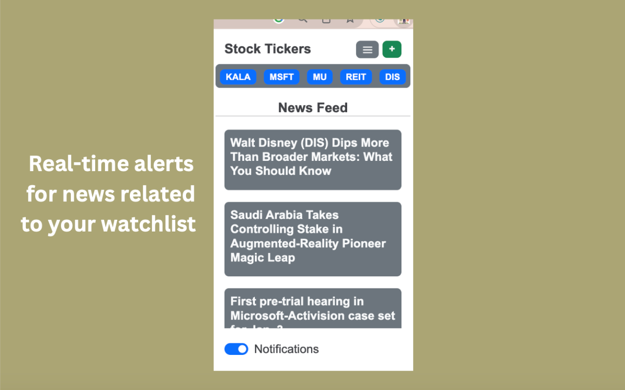 Stock Ticker News Alerts chrome谷歌浏览器插件_扩展第3张截图