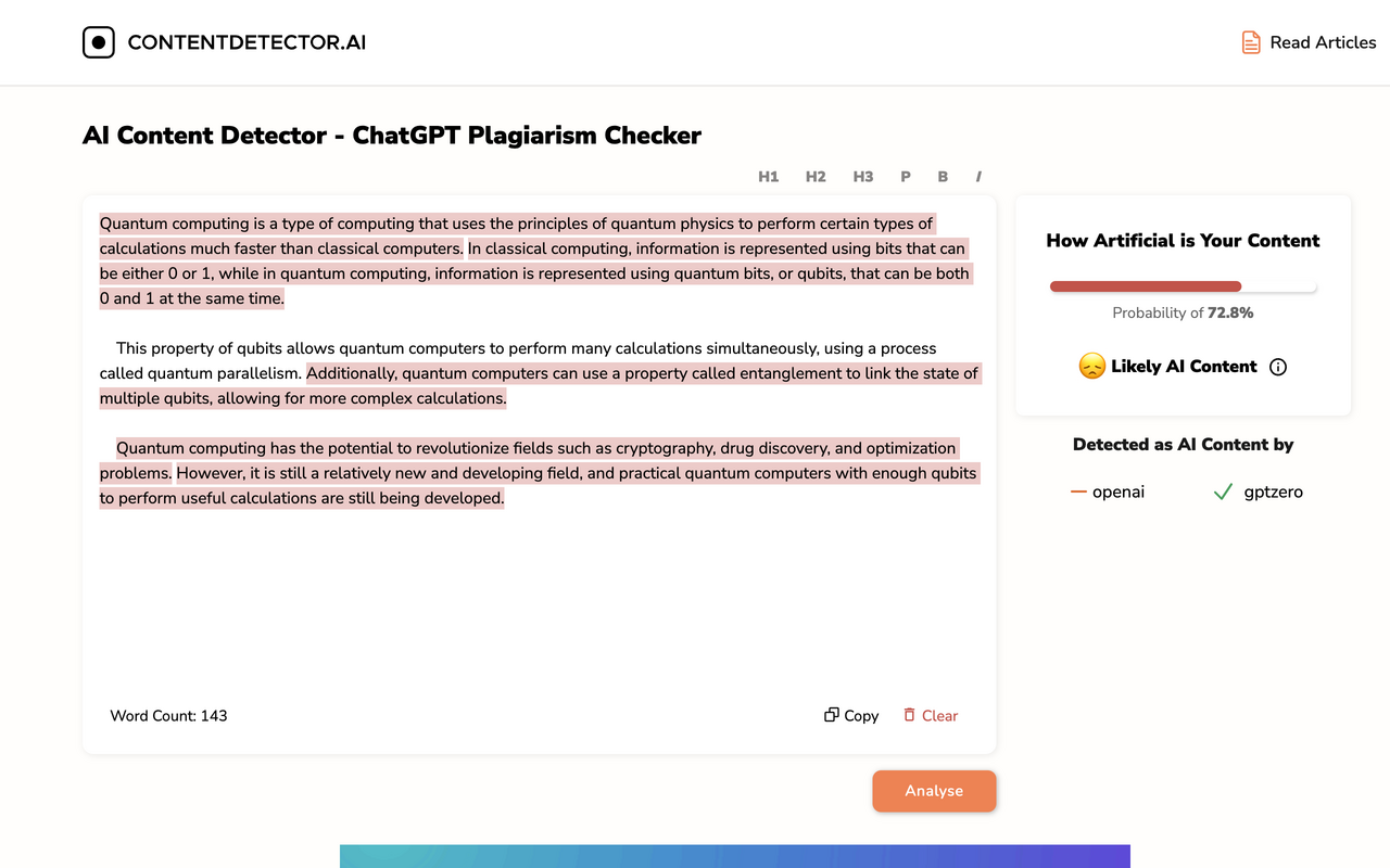 AI Content Detector chrome谷歌浏览器插件_扩展第1张截图
