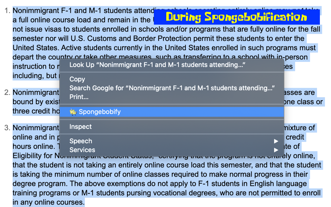 Spongebobify chrome谷歌浏览器插件_扩展第4张截图