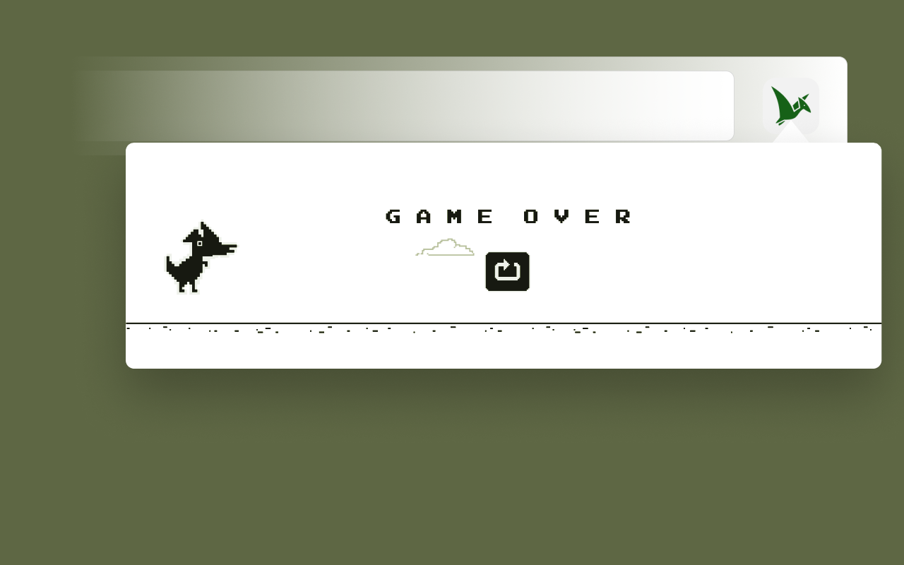 Dinosaur Jump & Duck game chrome谷歌浏览器插件_扩展第1张截图