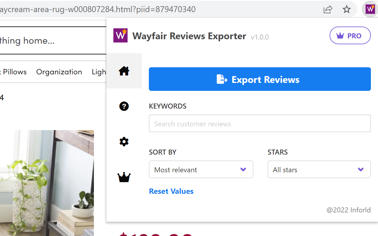 Wayfair Reviews Exporter | Images chrome谷歌浏览器插件_扩展第3张截图