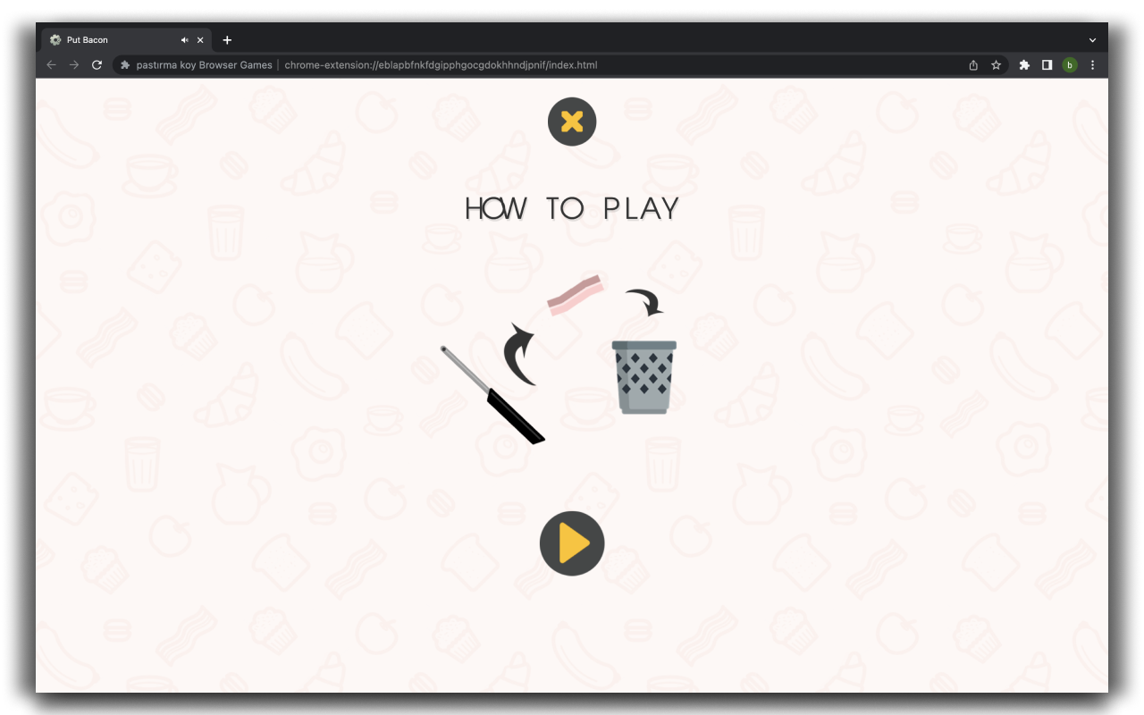 Put Bacon HTML5 Game chrome谷歌浏览器插件_扩展第1张截图