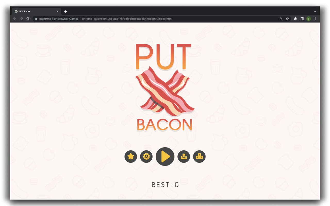 Put Bacon HTML5 Game chrome谷歌浏览器插件_扩展第2张截图