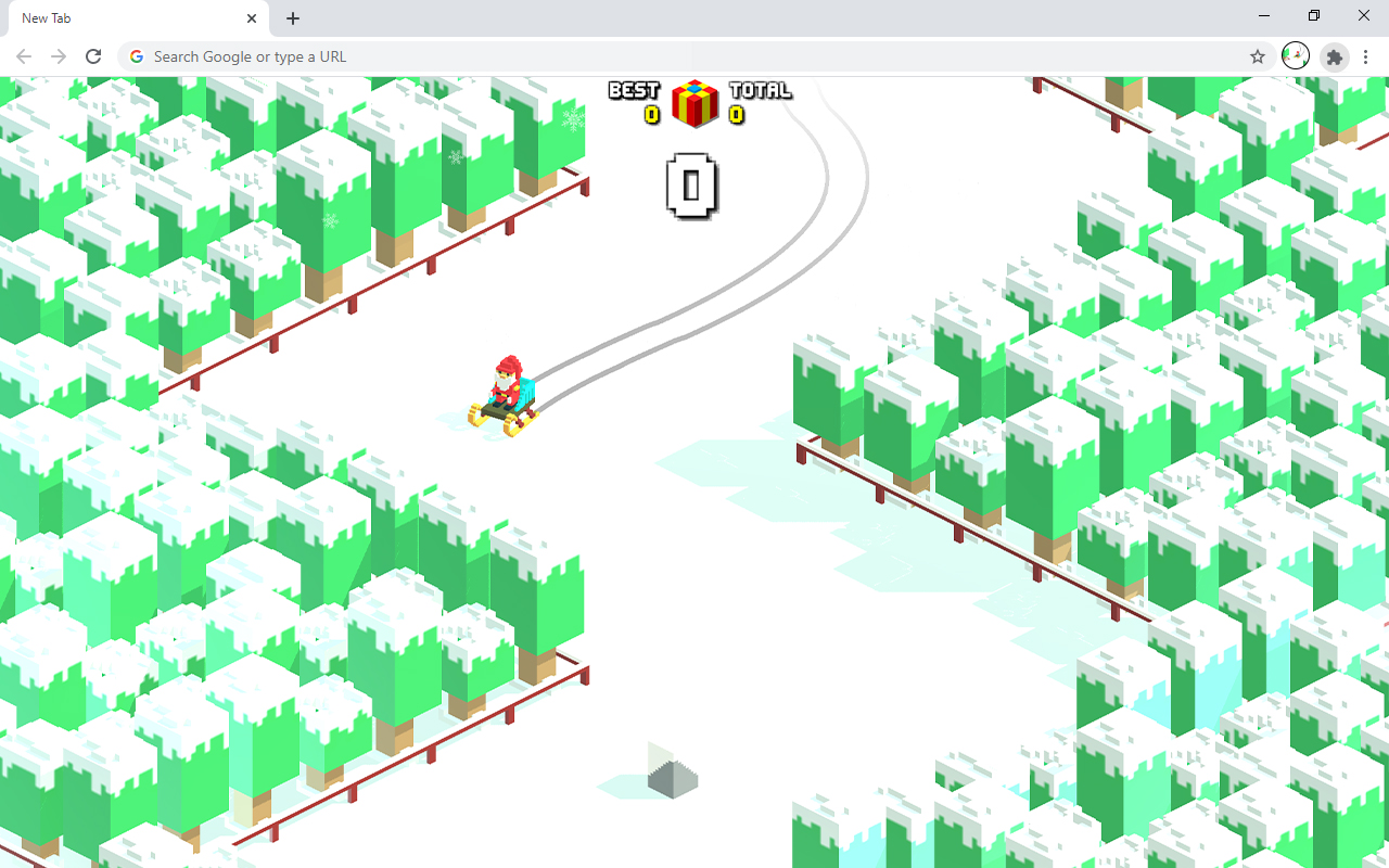 Sliding Santa Clause Game chrome谷歌浏览器插件_扩展第1张截图