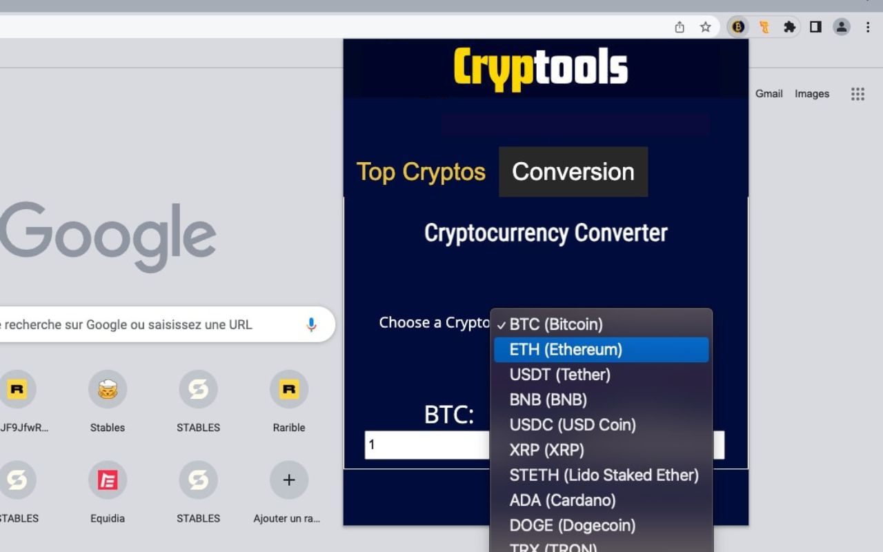 Cryptools - Crypto Conversion App chrome谷歌浏览器插件_扩展第4张截图