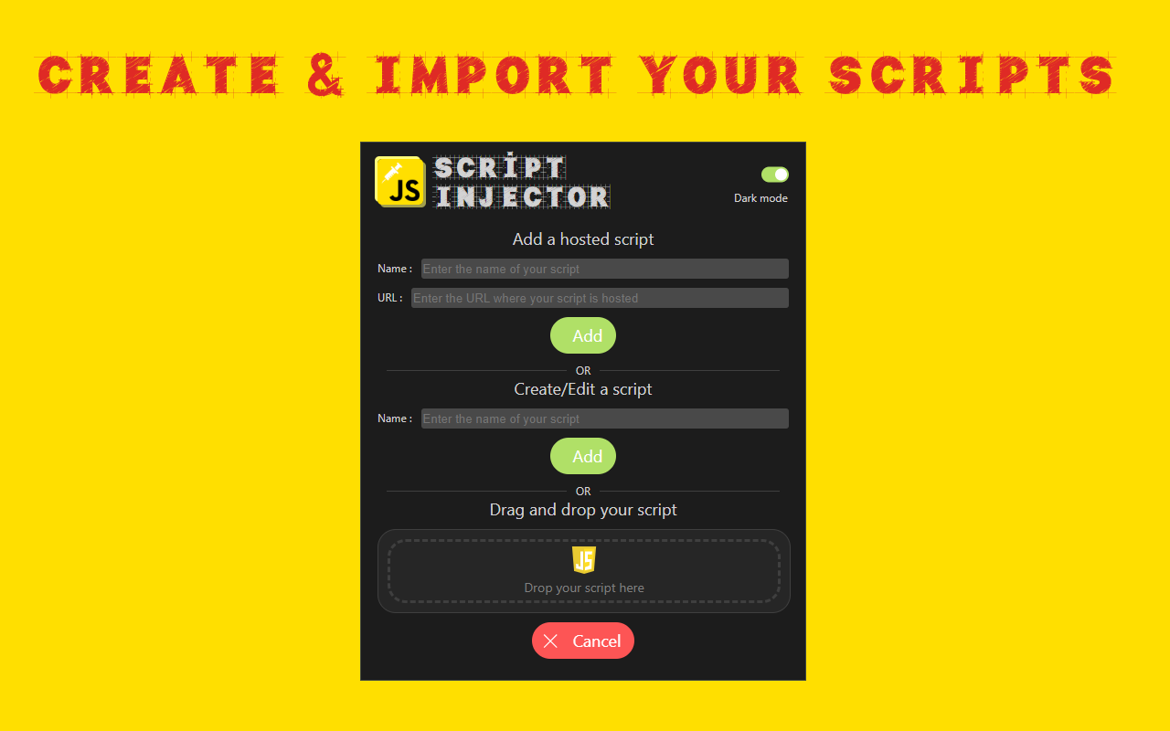 Script Injector chrome谷歌浏览器插件_扩展第1张截图