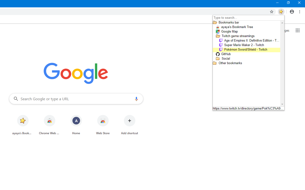 ayaya 的书籤树 chrome谷歌浏览器插件_扩展第1张截图