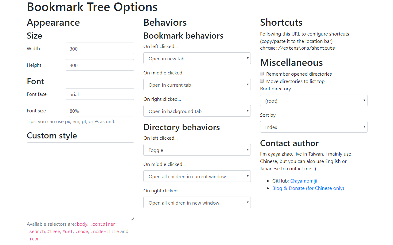 ayaya 的书籤树 chrome谷歌浏览器插件_扩展第2张截图