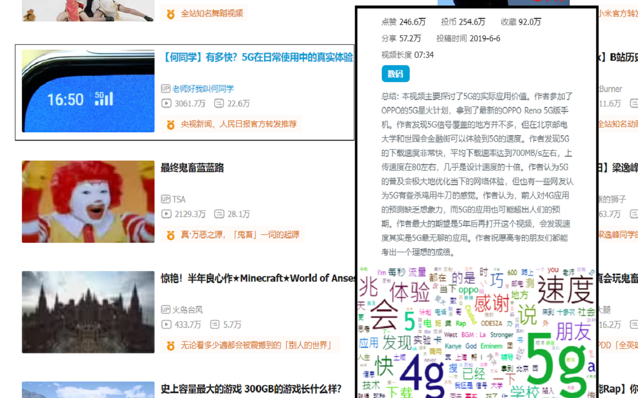 Bili Insight，洞察B站视频内容插件 chrome谷歌浏览器插件_扩展第1张截图