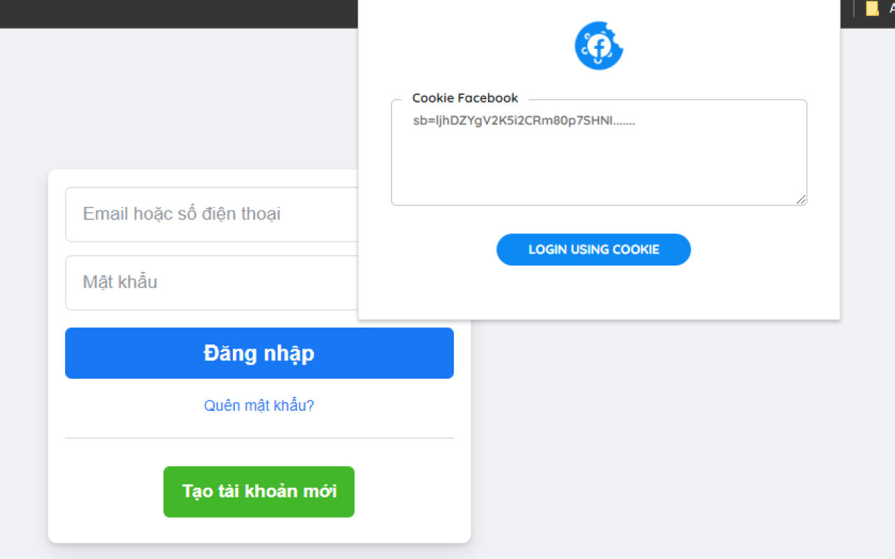 Login to Facebook using cookies chrome谷歌浏览器插件_扩展第1张截图