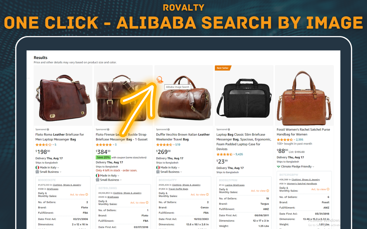 AliBaba Search by Image | Rovalty chrome谷歌浏览器插件_扩展第2张截图
