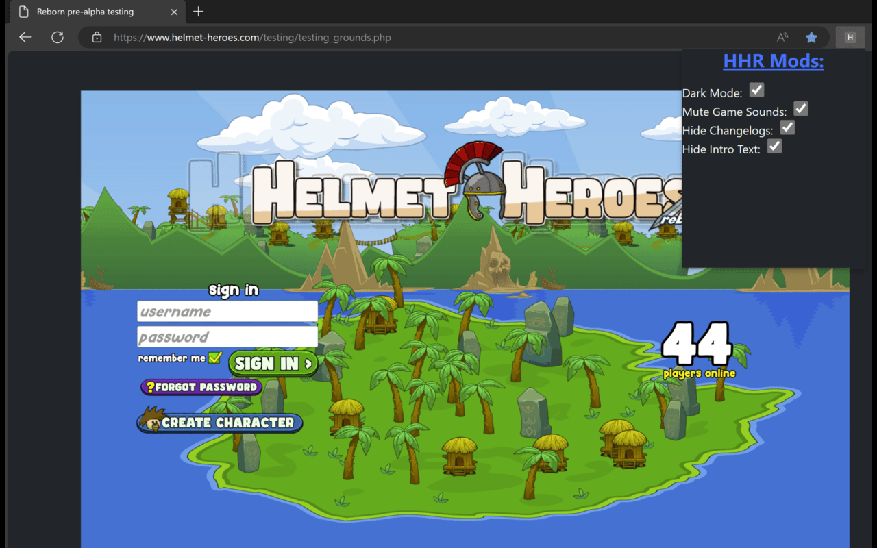 HHR Mods chrome谷歌浏览器插件_扩展第1张截图