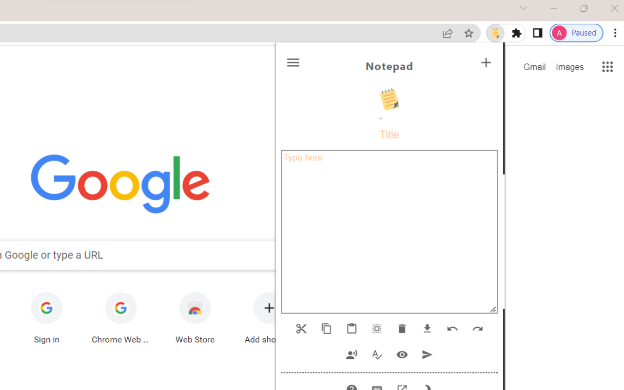 Notepad for Chrome chrome谷歌浏览器插件_扩展第3张截图