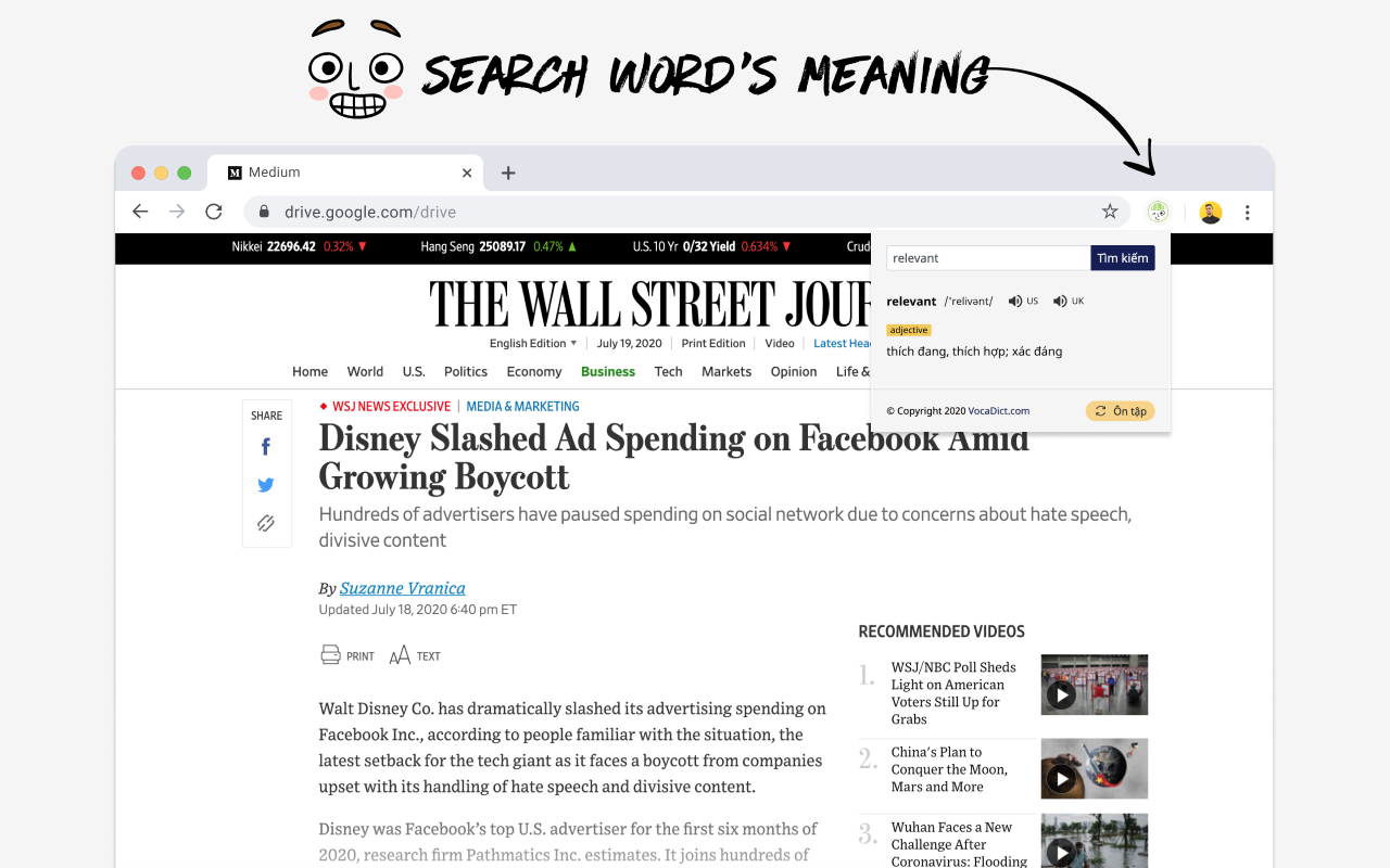 VocaDict - Search Once, Remember Forever chrome谷歌浏览器插件_扩展第3张截图