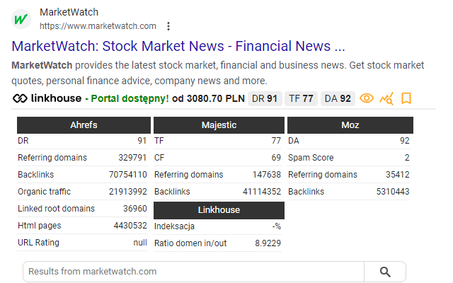 Linkhouse SEO Backlink Finder chrome谷歌浏览器插件_扩展第2张截图