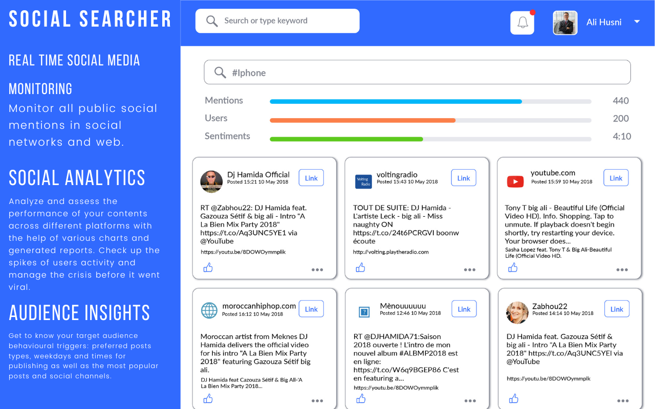 Social Searcher - Social Media Search Engine chrome谷歌浏览器插件_扩展第1张截图