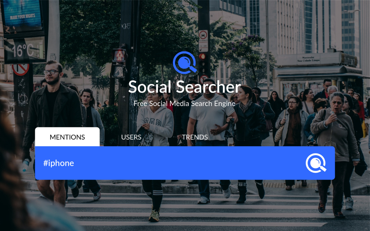 Social Searcher - Social Media Search Engine chrome谷歌浏览器插件_扩展第2张截图