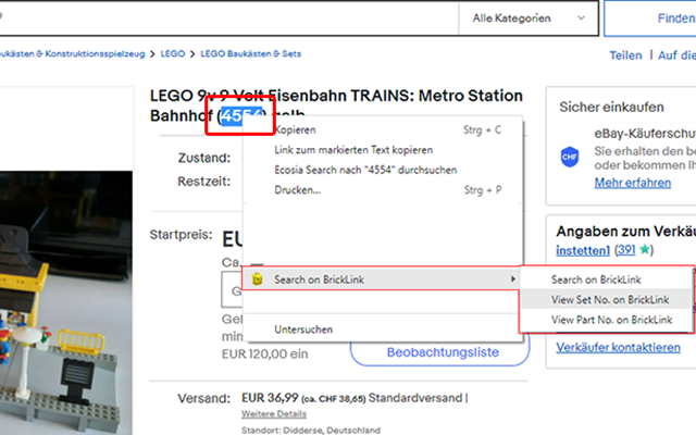 Search on BrickLink chrome谷歌浏览器插件_扩展第1张截图