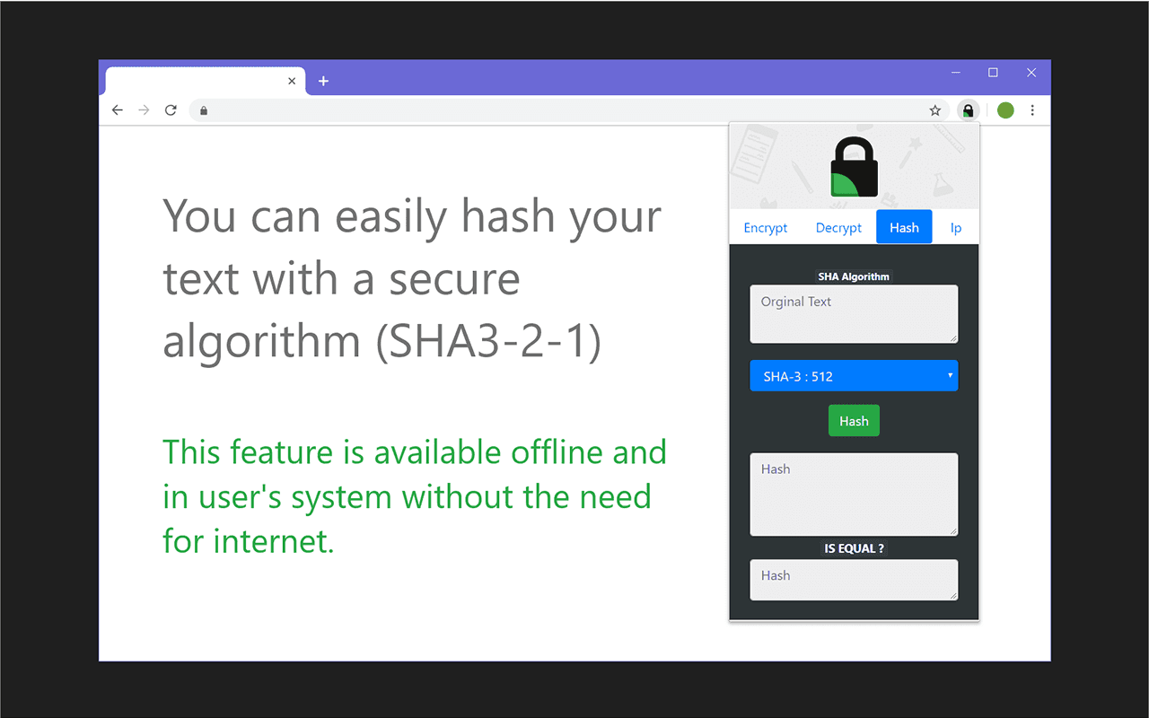 8CRY - Encryption Hash Ip chrome谷歌浏览器插件_扩展第2张截图