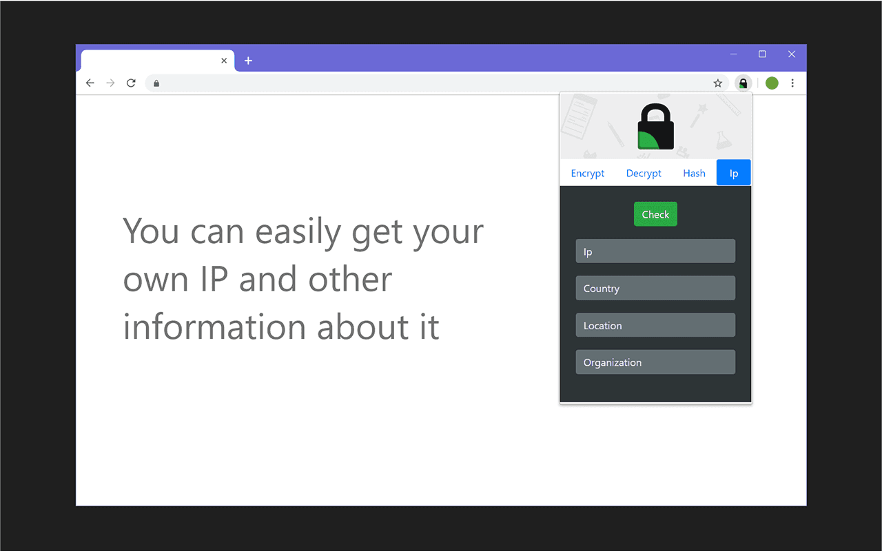 8CRY - Encryption Hash Ip chrome谷歌浏览器插件_扩展第3张截图