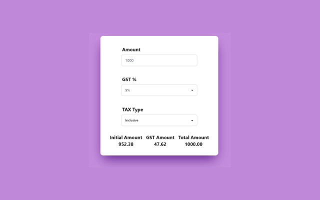 GST Calculator Free chrome谷歌浏览器插件_扩展第2张截图
