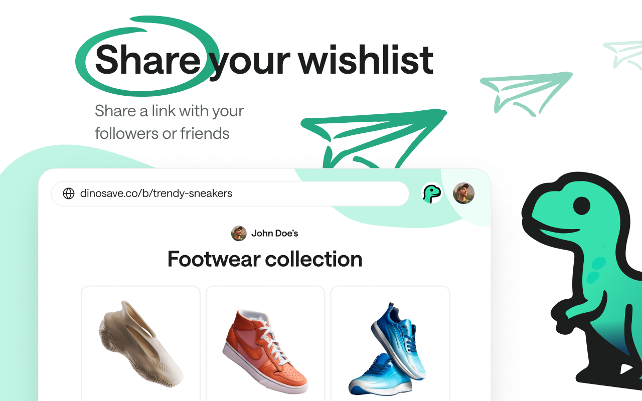 Dinosave – Wishlists and discounts chrome谷歌浏览器插件_扩展第1张截图