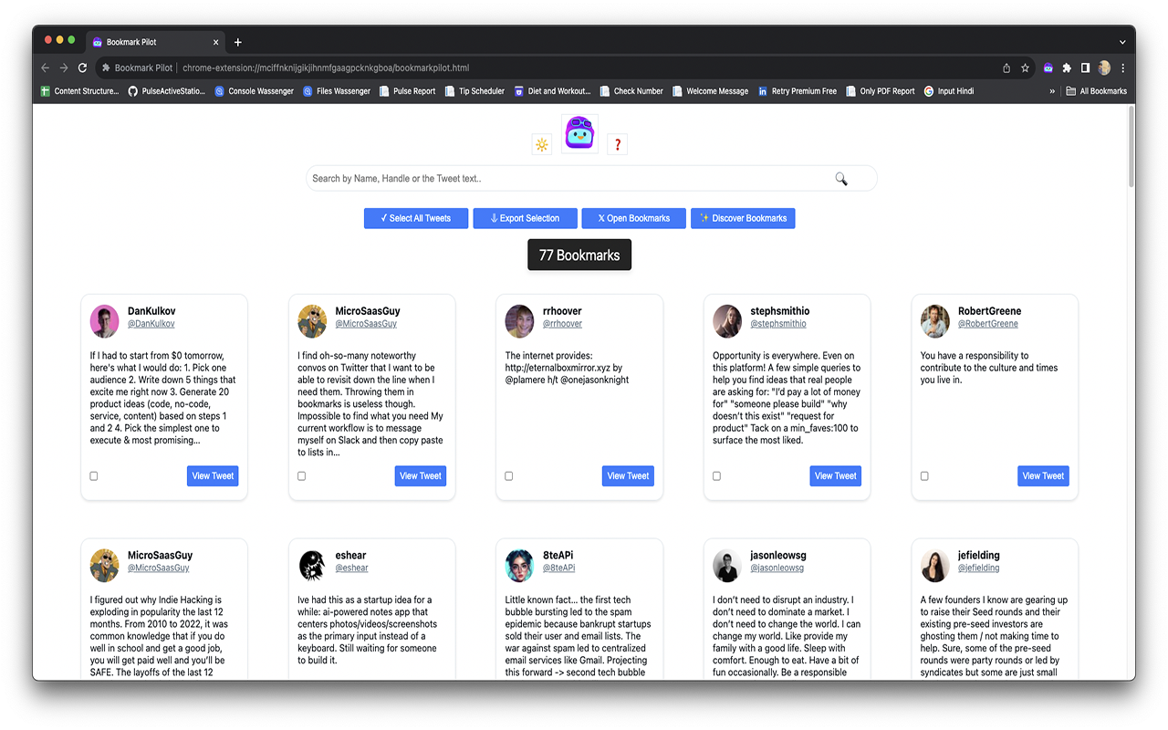 BookmarkPilot chrome谷歌浏览器插件_扩展第1张截图