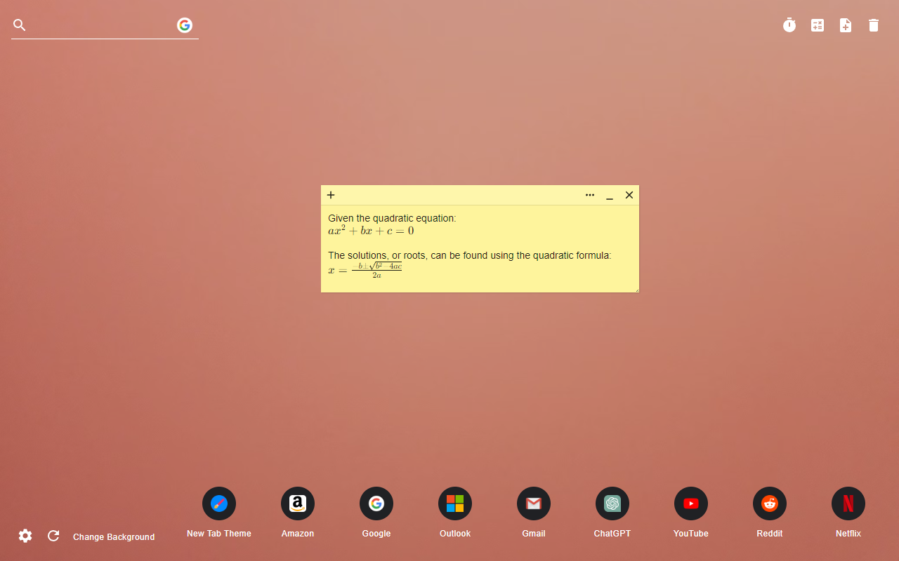 Sticky Notes New Tab chrome谷歌浏览器插件_扩展第3张截图