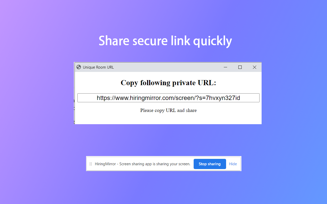 HiringMirror - Screen sharing app chrome谷歌浏览器插件_扩展第3张截图