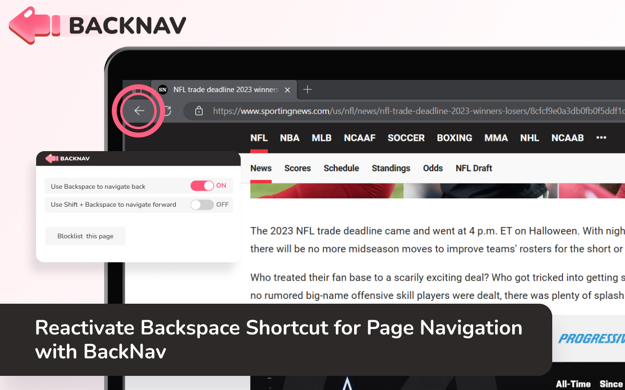 BackNav chrome谷歌浏览器插件_扩展第1张截图