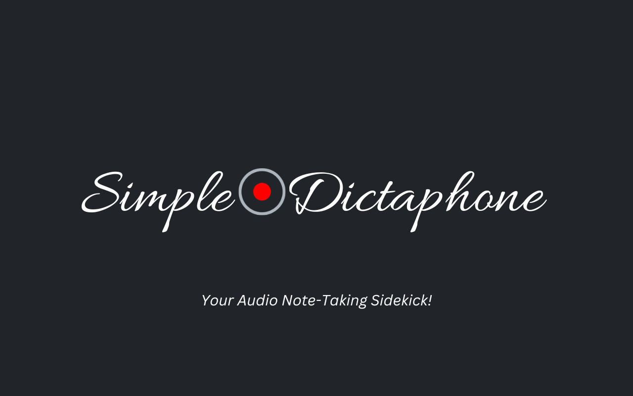 Simple Dictaphone chrome谷歌浏览器插件_扩展第2张截图