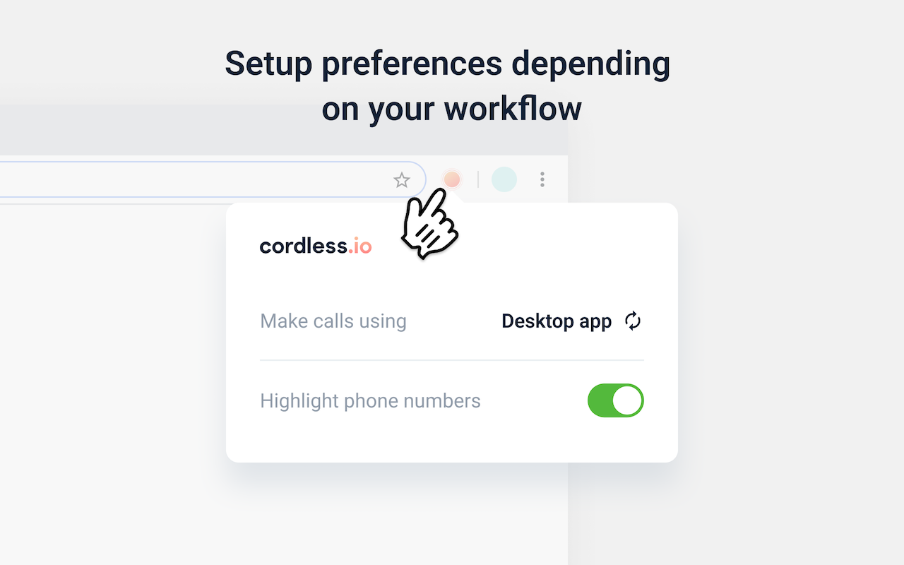 Cordless Click-To-Call chrome谷歌浏览器插件_扩展第2张截图