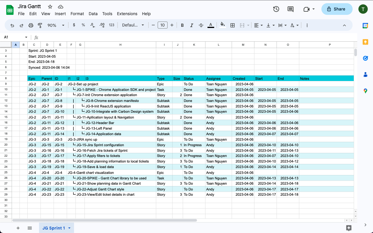 Jira Gantt chrome谷歌浏览器插件_扩展第5张截图