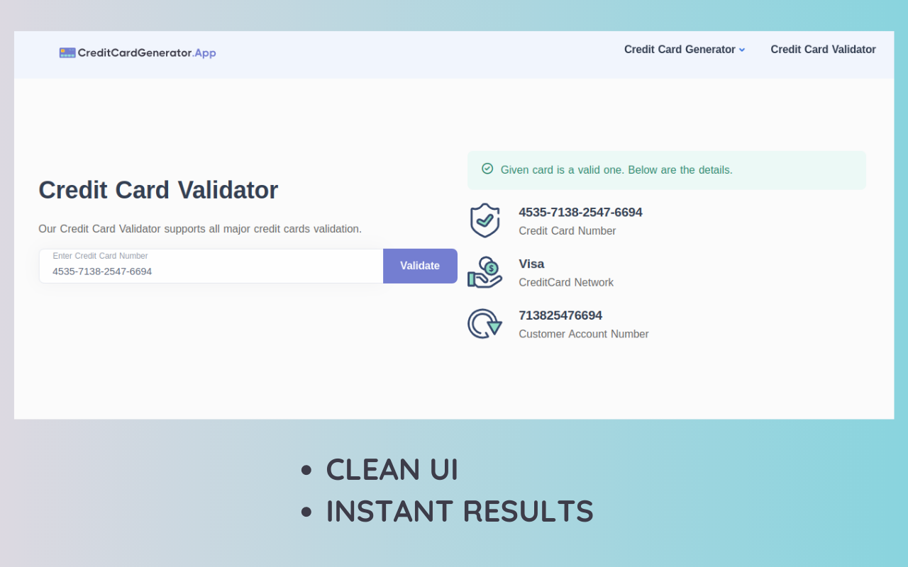 Credit Card Validator chrome谷歌浏览器插件_扩展第2张截图