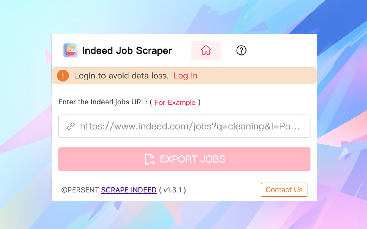 Indeed Job Scraper chrome谷歌浏览器插件_扩展第2张截图