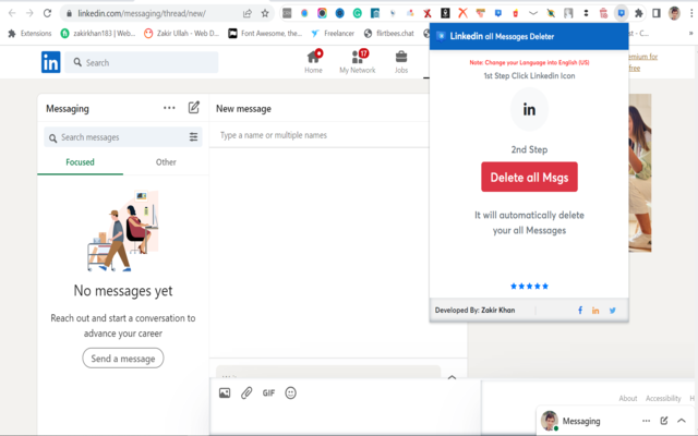 Linkedin Messages Remover 2023 chrome谷歌浏览器插件_扩展第1张截图