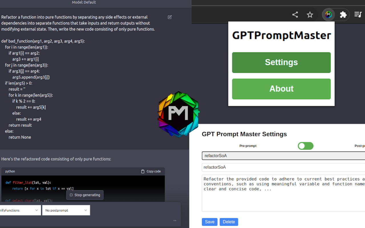 GPTPromptMaster chrome谷歌浏览器插件_扩展第1张截图
