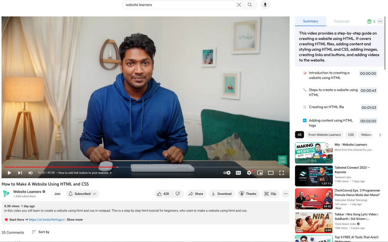 Youtube Summary with ChatGPT | VidRapid chrome谷歌浏览器插件_扩展第4张截图