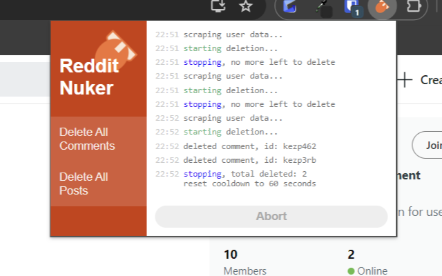Reddit Nuker - Clean Out Your Reddit chrome谷歌浏览器插件_扩展第1张截图