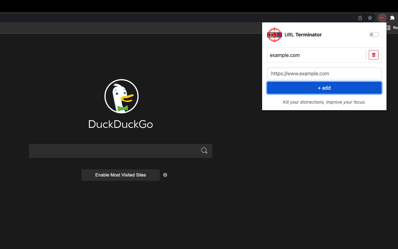 URL Terminator chrome谷歌浏览器插件_扩展第2张截图