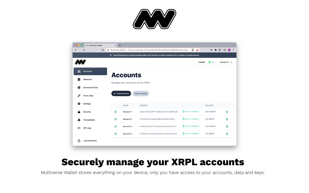 Multiverse Wallet chrome谷歌浏览器插件_扩展第2张截图