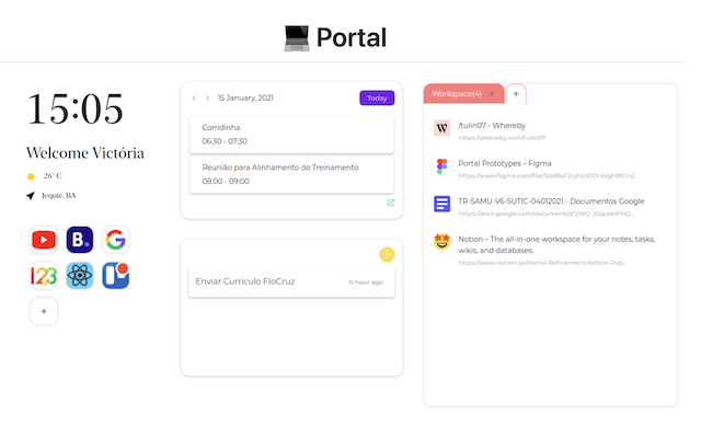 Portal - My Personal Home Page chrome谷歌浏览器插件_扩展第1张截图